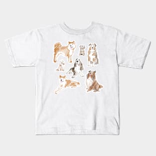 Pencil drawn dog Kids T-Shirt